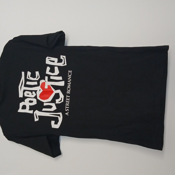 Philcos Poetic Justice A Street Romanxe  Men T Shirt Blacl Whit Size Small NWOT - Picture 6 of 6